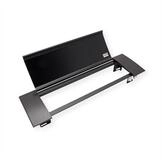 Bachmann POWER FRAME COVER schwarz ALU 4-fach RAL9005 Einbau-Tischsteckdosenleiste,