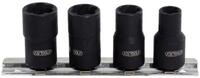 KS Tools Stecknuss, 4-St., 3/8" Spiral-ProfilSatz, 4-teilig, 8-13 mm