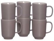 Ritzenhoff & Breker Becher Jasper Kaffeebecher 285 ml 6er Set, 6-tlg., Keramik