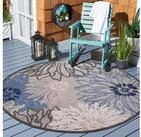 Sanat Teppich Floral 2 Outdoor, auch als L&auml;ufer und rund, rund, H&ouml;he: 6 mm,...