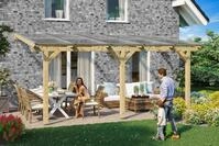 Skanholz Terrassendach Bormio, BxT: 541x250 cm, Bedachung Doppelstegplatten
