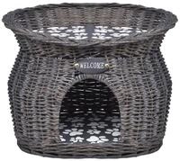 vidaXL Katzenliege, Kuschelh&ouml;hle f&uuml;r Katzen Haustiere mit Kissen Weide