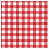 PAPSTAR Papierserviette Servietten, 3-lagig 1/4-Falz 33 cm x 33 cm rot Vichy...