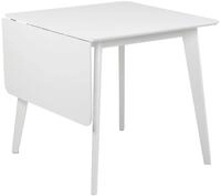 ACTONA GROUP Klapptisch in weiss, MDF, Rubberwood - 80x76x80cm (BxHxT)