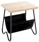 HAKU Beistelltisch Beistelltisch Eiche schwarz - Sofatisch MDF - B 48 x H 51 x...