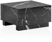 Wohnling Couchtisch WL6.851 MONOBLOC Schwarz Marmor Optik 60cm Wohnzimmertisch