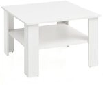 Wohnling Couchtisch Couchtisch WL5.834 Wei&szlig; 60x42x60 cm Design Holztisch mit...