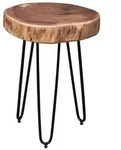 Wohnling Beistelltisch WL1.549 Massivholz Akazie BAGLI 35 x 35 cm Wohnzimmertisch