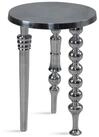 Wohnling Beistelltisch WL6.756 Metall Silber Sofatisch 44x44x63 cm...