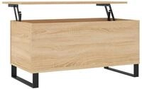 vidaXL Ablagetisch, Couchtisch Sonoma-Eiche 90x44,5x45 cm Holzwerkstoff