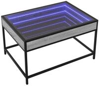 vidaXL Couchtisch Couchtisch mit Infinity-LED Grau Sonoma 70x50x41 cm (1-St)