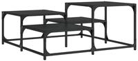 vidaXL Couchtisch Couchtisch Schwarz 87,5x87,5x40 cm Holzwerkstoff (1-St)