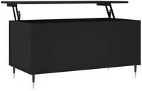 vidaXL Couchtisch Couchtisch Schwarz 90x44,5x45 cm Holzwerkstoff (1-St)