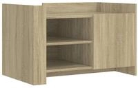 vidaXL Couchtisch Couchtisch Sonoma-Eiche 80x50x50 cm Holzwerkstoff (1-St)