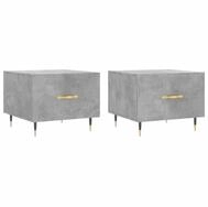 vidaXL Couchtisch Couchtische 2 Stk. Betongrau 50x50x40 cm Holzwerkstoff (2-St)