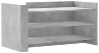 vidaXL Couchtisch Couchtisch Betongrau 100x50x50 cm Holzwerkstoff (1-St)