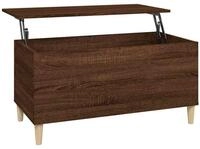 vidaXL Couchtisch Couchtisch Braun Eichen-Optik 90x44,5x45 cm Holzwerkstoff...