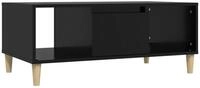 vidaXL Couchtisch Couchtisch Schwarz 90x50x36,5 cm Holzwerkstoff (1-St)
