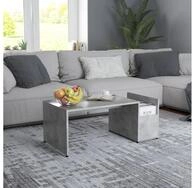 vidaXL Couchtisch, Couchtisch Betongrau 90x45x35 cm Holzwerkstoff
