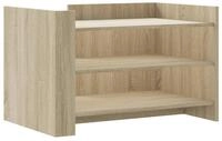 vidaXL Couchtisch Couchtisch Sonoma-Eiche 80x50x50 cm Holzwerkstoff (1-St)