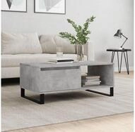 vidaXL Couchtisch vidaXL Couchtisch Betongrau 90x50x36,5 cm Holzwerkstoff