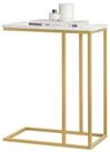 SoBuy Beistelltisch FBT87/44, C-Form, mobiler Kaffeetisch, Wohnzimmer Schlafzimmer,