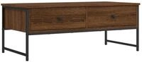 vidaXL Couchtisch Couchtisch Braun Eichen-Optik 101x49x39,5 cm Holzwerkstoff (1-St)