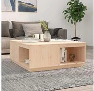 vidaXL Couchtisch vidaXL Couchtisch 100x101x40,5 cm Massivholz Kiefer