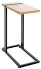 Beistelltisch Metall, MDF, Schwarz, B 24 cm, T 49 cm