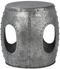 WOMO-DESIGN Beistelltisch Couchtisch aus Metall mit Schwei&szlig;nieten...