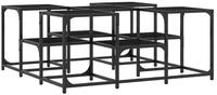 vidaXL Couchtisch Couchtisch Schwarz 91x91x40 cm Holzwerkstoff (1-St)