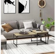 vidaXL Couchtisch vidaXL Couchtische 2 Stk. Sonoma-Eiche Holzwerkstoff