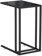 vidaXL Beistelltisch, Computer-Ablagetisch Schwarz 50x35x65 cm Hartglas