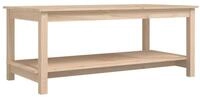 vidaXL Ablagetisch, Couchtisch 110x55x45 cm Massivholz Kiefer