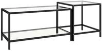 vidaXL Beistelltisch, Ablagetische 2 Stk. Hartglas Transparent