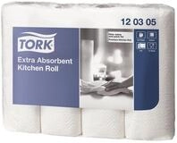 TORK Papierk&uuml;chenrolle Premium K&uuml;chenrolle 26 x 24 cm, 3-lagig, wei&szlig; 4...