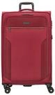D&N Koffer Travel Line 9704 - 4-Rollen-Trolley L 78 cm erw. (dark red), 4 Rollen