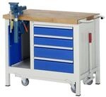 RAU Werkbank Rau Werkbank mit Fahrgestell 8185, B1000xT700xH880mm, 4x...