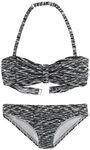 Venice Beach Bandeau-Bikini regulierbares Top, seitliche St&auml;bchen