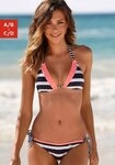 KangaROOS Triangel-Bikini-Top Anita, regulierbares Top, mit herausnehmbaren Cups,