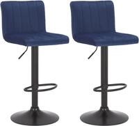 CLP Barhocker Jamie (Set, 2 St., 2er), Samt-Bezug, h&ouml;henverstellbar, drehbar