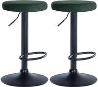 CLP Barhocker Ponte Samt (Set, 2er), drehbar und h&ouml;henverstellbar