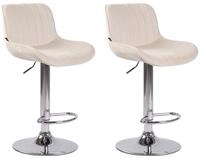 CLP Lentini Samt (Set, 2 St., 2er), h&ouml;henverstellbar, drehbar