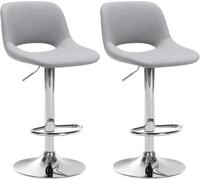 CLP Barhocker Camden (Set, 2er), Kunstleder-Bezug, h&ouml;henverstellbar
