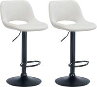 CLP Barhocker Camden (Set, 2er), mit Samt-Bezug, h&ouml;henverstellbar