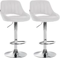 CLP Barhocker Milet Kunstleder (Set, 2er), Kunstleder, h&ouml;henverstellbar und...