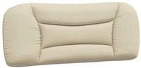 vidaXL Bett Kopfteil-Kissen "Hvar" Creme 100 cm Stoff (1-tlg)