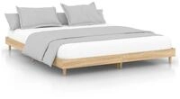 vidaXL Bettgestell, Bettrahmen Sonoma-Eiche 120x200 cm Holzwerkstoff