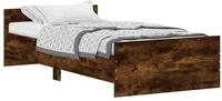vidaXL Bettgestell, Bettrahmen R&auml;uchereiche 90x190 cm Holzwerkstoff