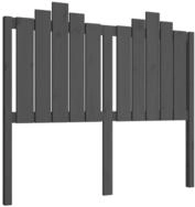 vidaXL Kopfteil, Bett Kopfteil Grau 126x4x110 cm Massivholz Kiefer